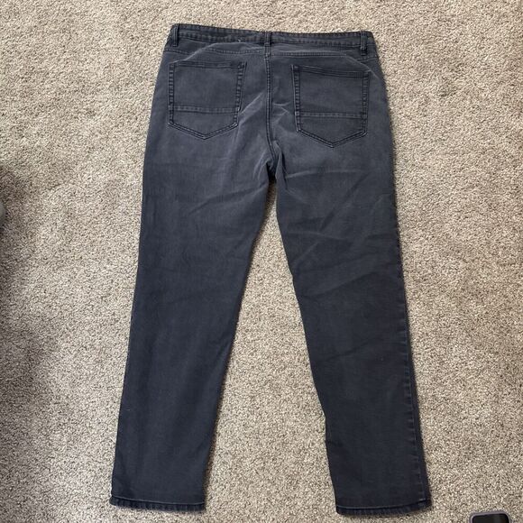 WXYZ Jeans 38x32 Mens Nomad Slim Fit Stretch Tapered Streetwear Punk Goth Black - Picture 10 of 11